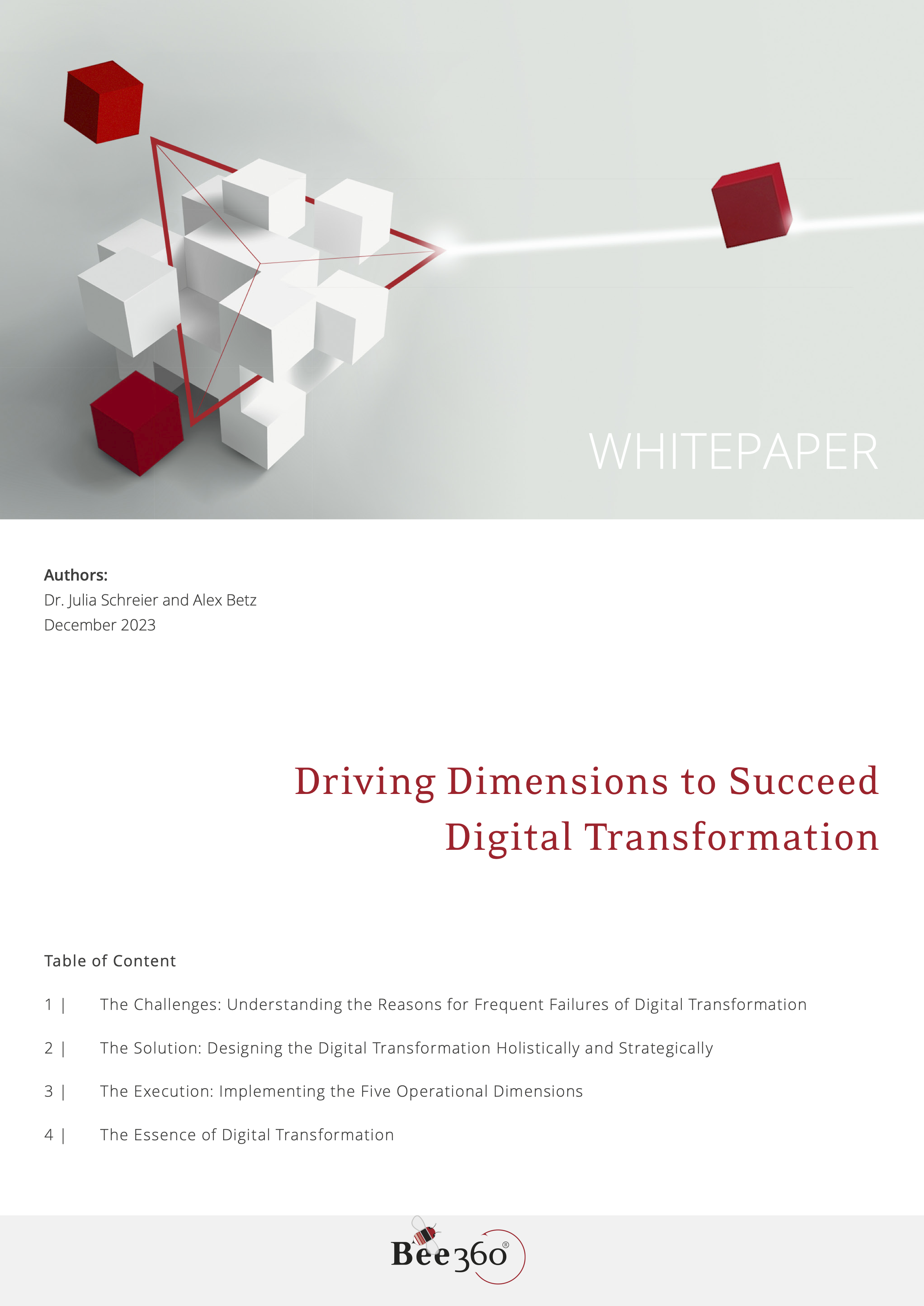Whitepaper: Driving Dimensions to Succeed in Digital Transformation